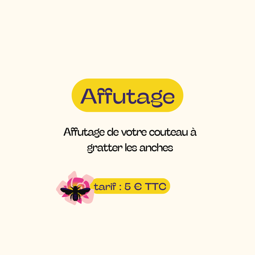 Affutage couteau à gratter les anches